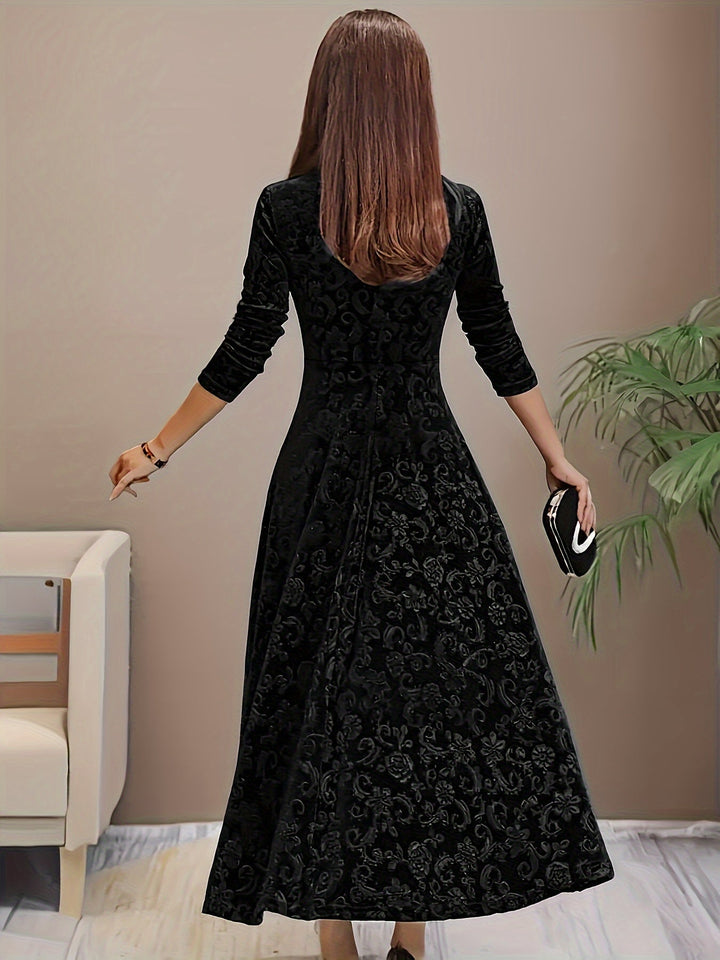 Eleanor | Women Winter Long Sleeve Maxi Dress