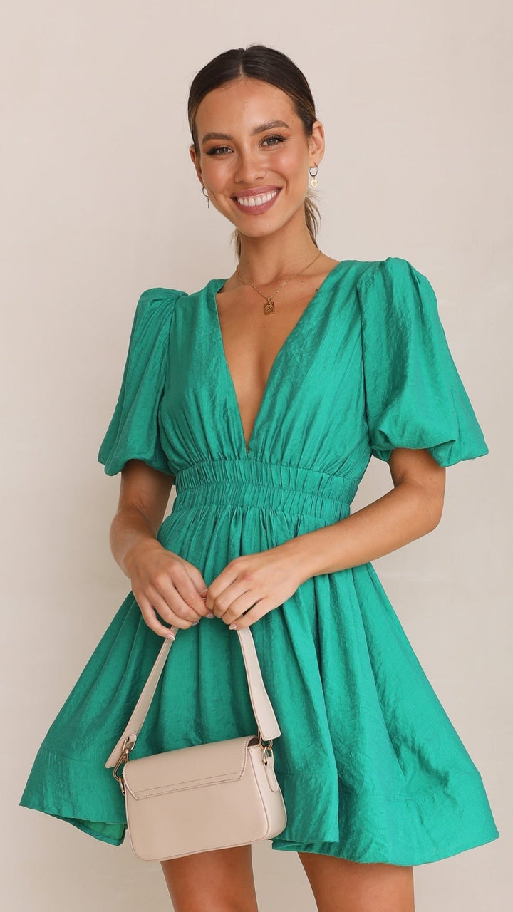 Brooklyn | Women Wedding Guest V Neck Dress
