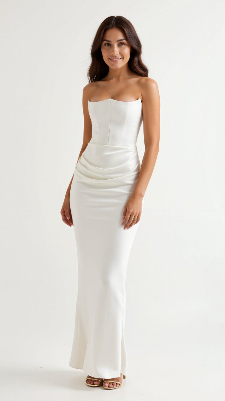 Isabella | Women Wedding Guest Column Maxi Dress