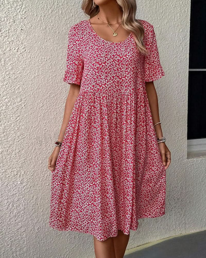 Anna | Women’s Summer Short Sleeve Midi Dress