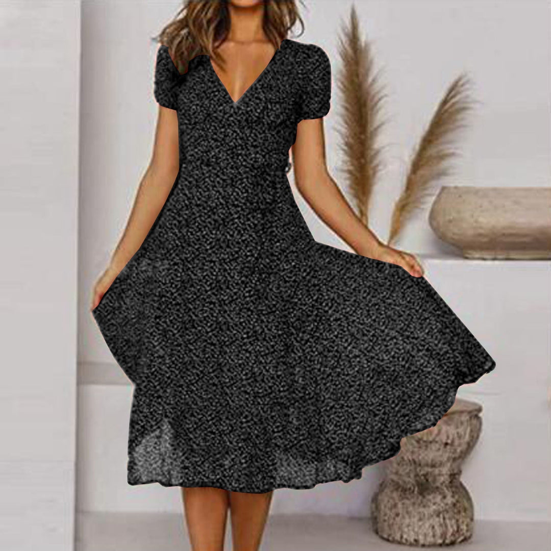 Ava | Women’s Summer V Neck Midi Dress