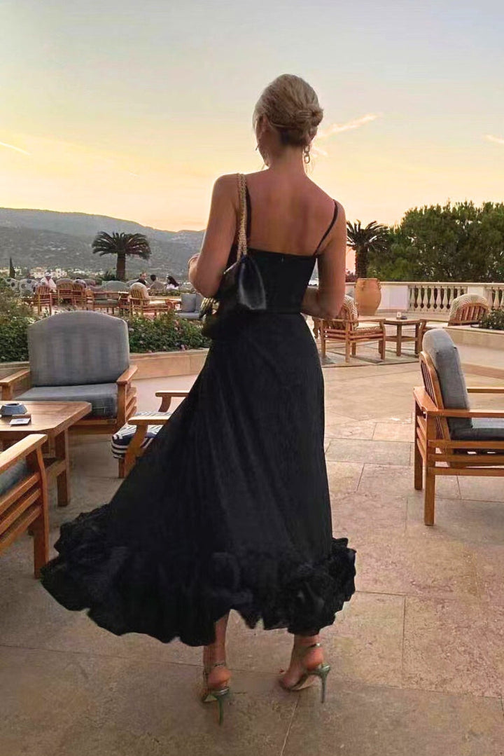 Faith | Women Summer Ruffle Hem Midi Dress