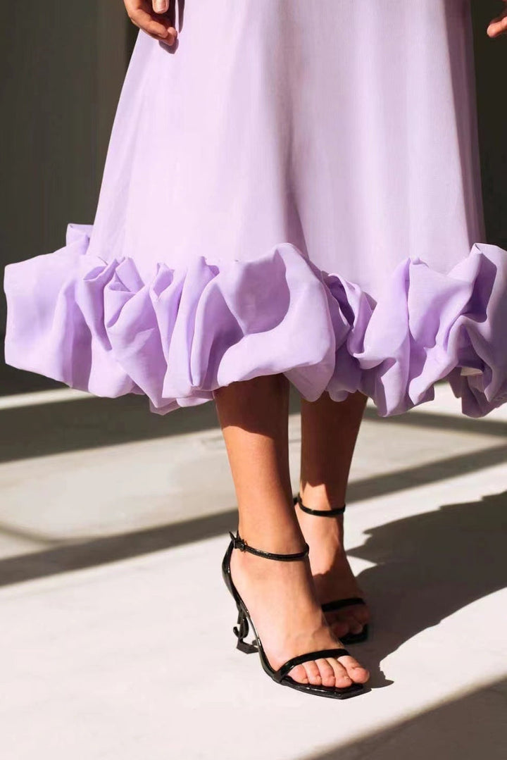 Faith | Women Summer Ruffle Hem Midi Dress