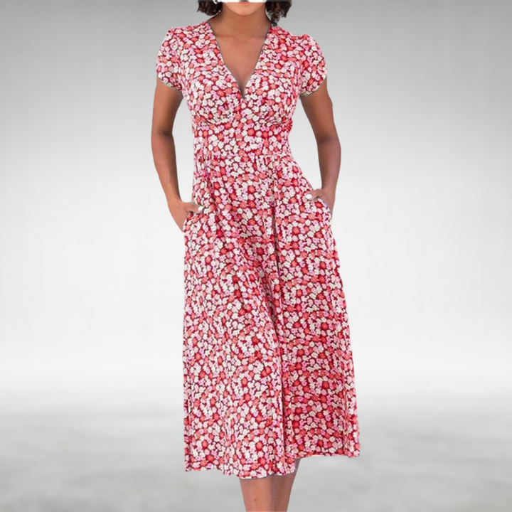 Brooklyn | Women Summer Floral Versatile Midi Dress