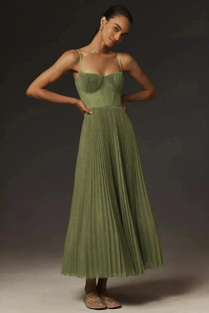 Ashley | Women Summer Pleated Maxi Dress