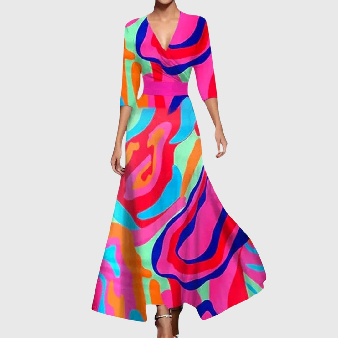 Brooklyn | Women’s Floral V Neck Maxi Dress