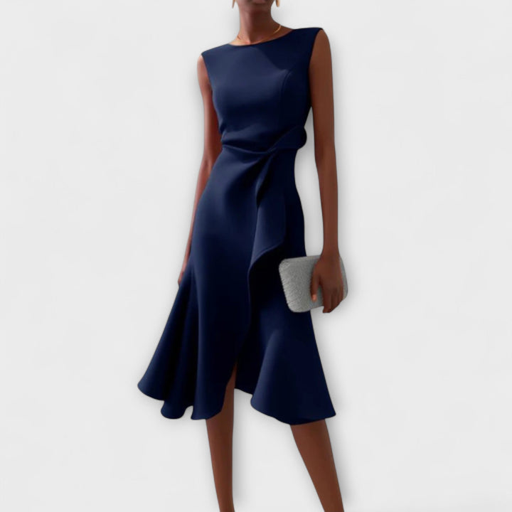 Chloe | Women Summer Asymmetric Wrap Midi Dress