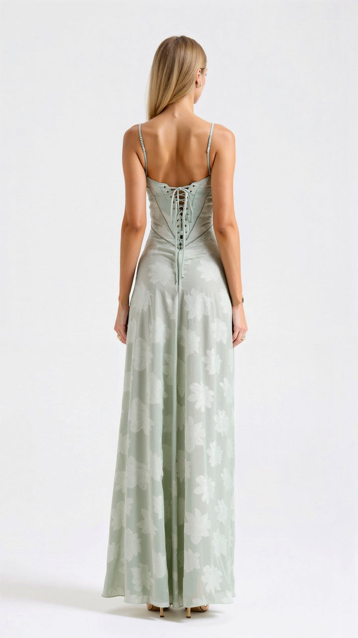 Evelyn | Women Wedding Guest Bustier Maxi Dress