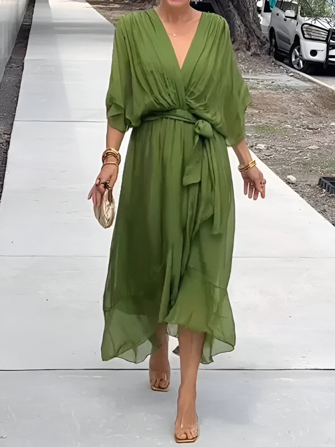 Erica | Women Summer Wrap Style Maxi Dress