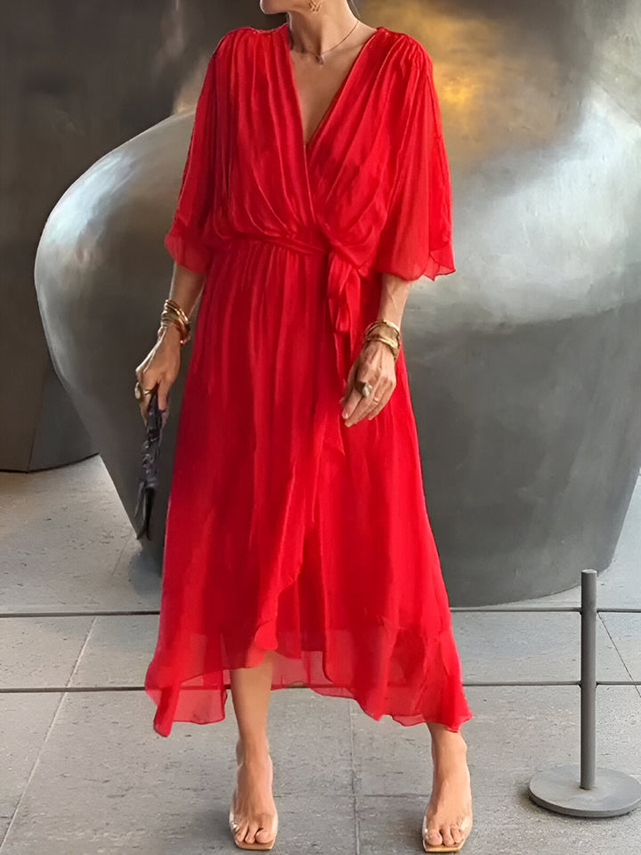 Erica | Women Summer Wrap Style Maxi Dress