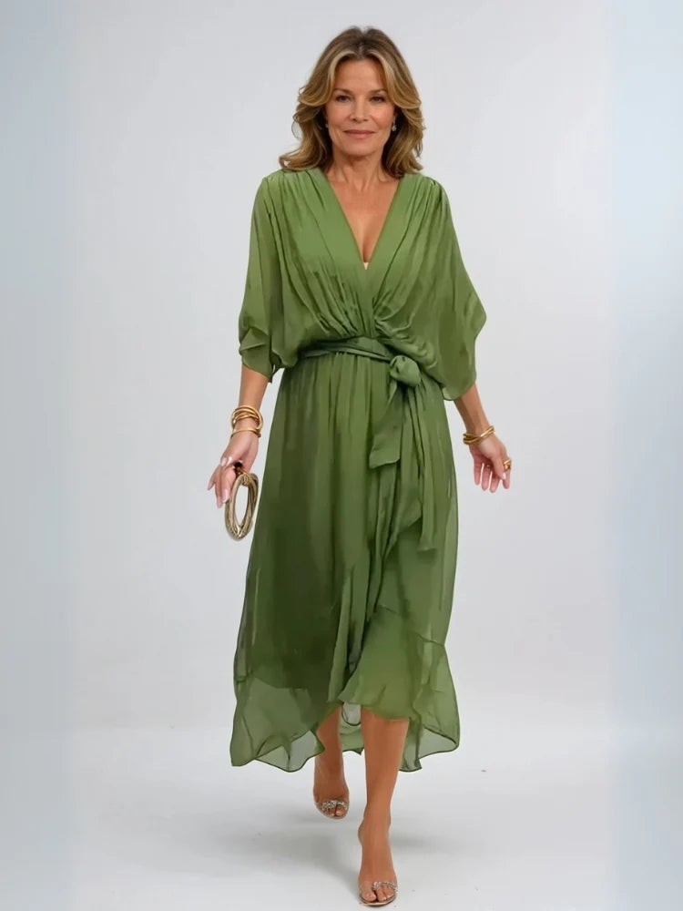 Erica | Women Summer Wrap Style Maxi Dress