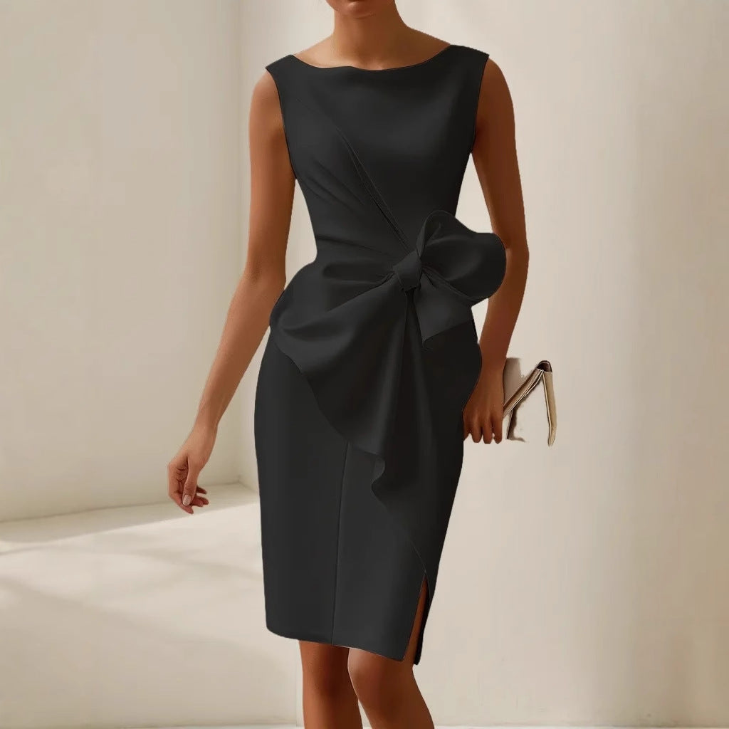 Charlotte | Women Summer Bow Detail Midi Dress