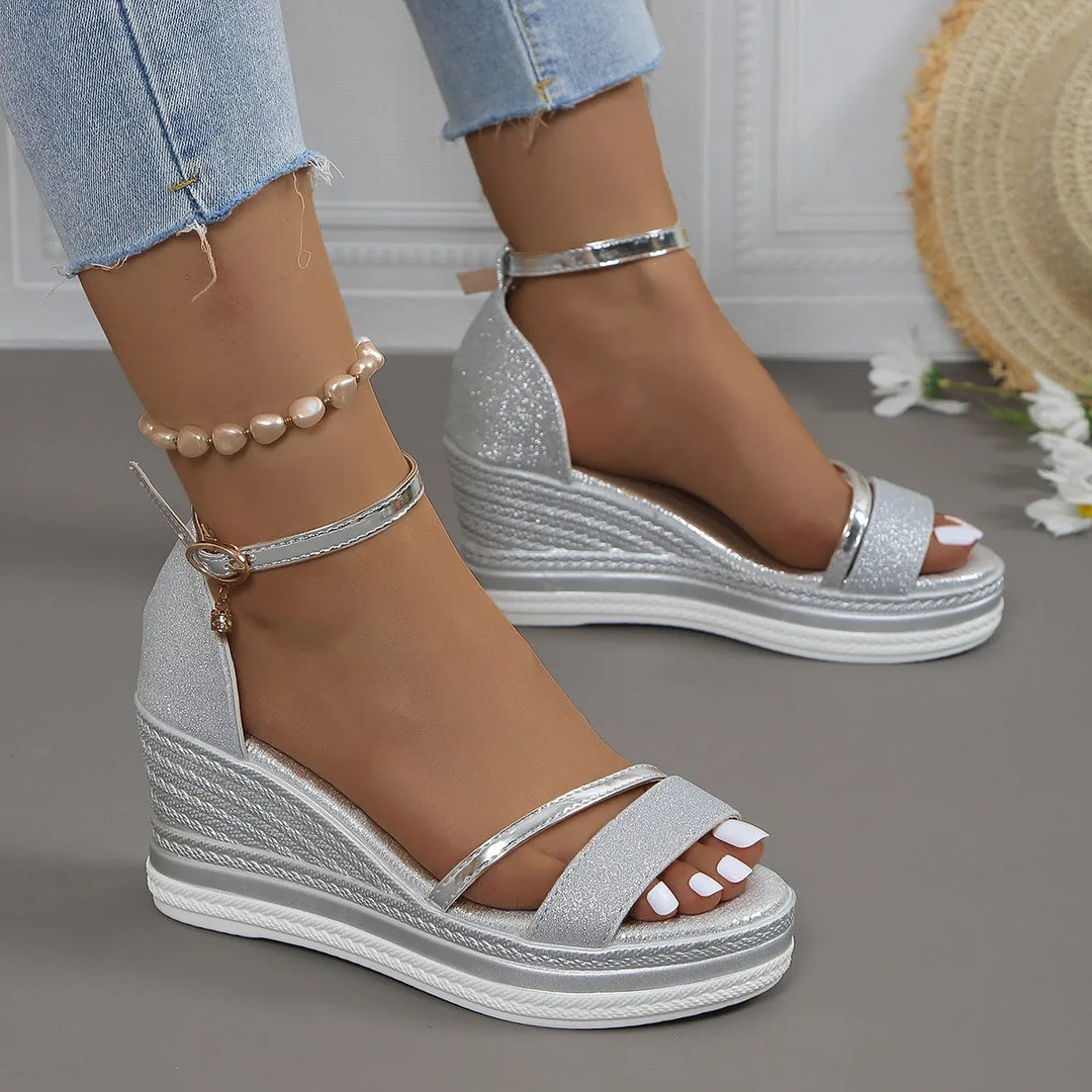 Marion | Womens Platform Wedge Strap Sandals
