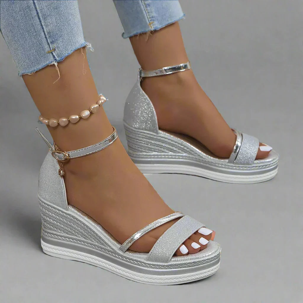 Anna | Women’s Summer Ankle Strap Wedge Sandals
