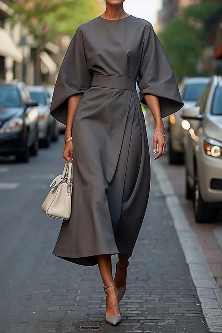 Alyssa | Women Summer Belted Midi Dress