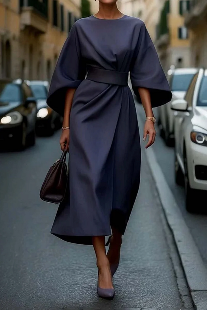 Alyssa | Women Summer Belted Midi Dress