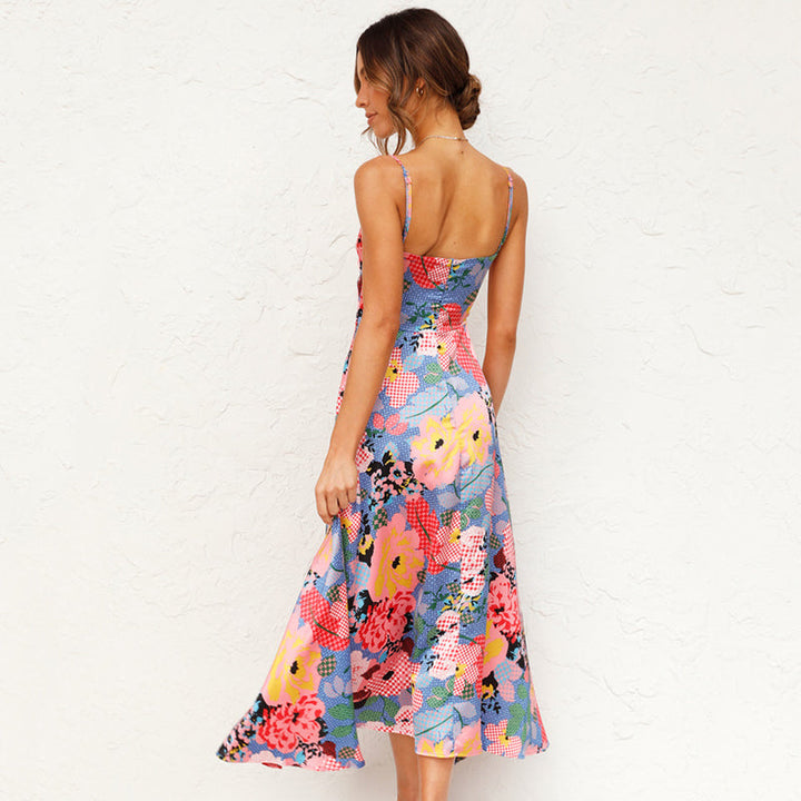 Caroline | Women Wedding Guest Floral Maxi Dress