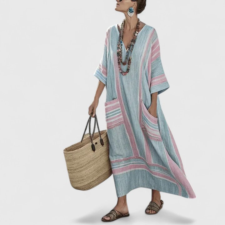Fiona | Womens Boho Pocket Maxi Dress
