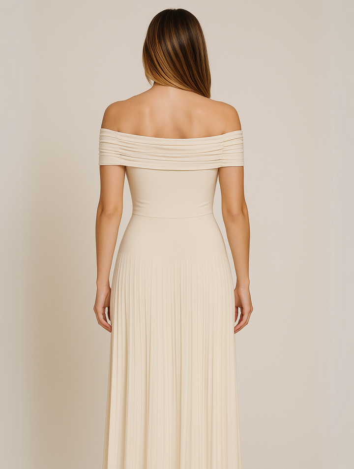 Brooklyn | Women Wedding Guest Pleated Maxi Dress