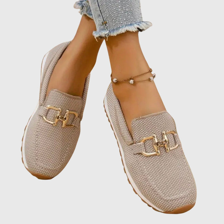 Anna | Women’s Orthopedic Metal Accent Slip On Loafers