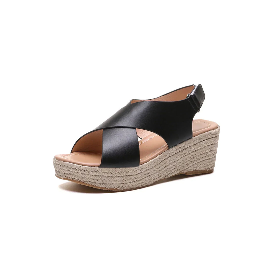 Ashley | Women’s Summer Cross Strap Platform Sandals