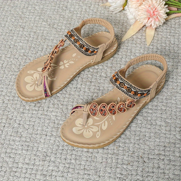 Audrey | Women’s Summer Beaded Ankle Strap Sandals