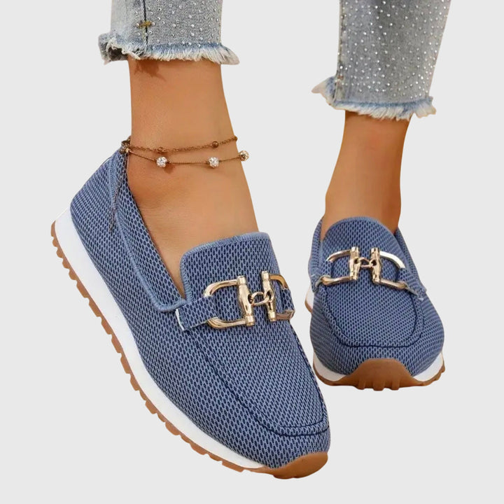 Anna | Women’s Orthopedic Metal Accent Slip On Loafers