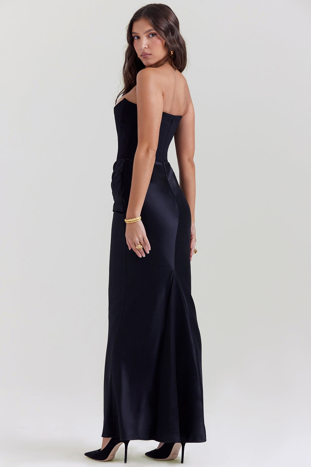 Chloe | Women Wedding Guest Strapless Maxi Dress