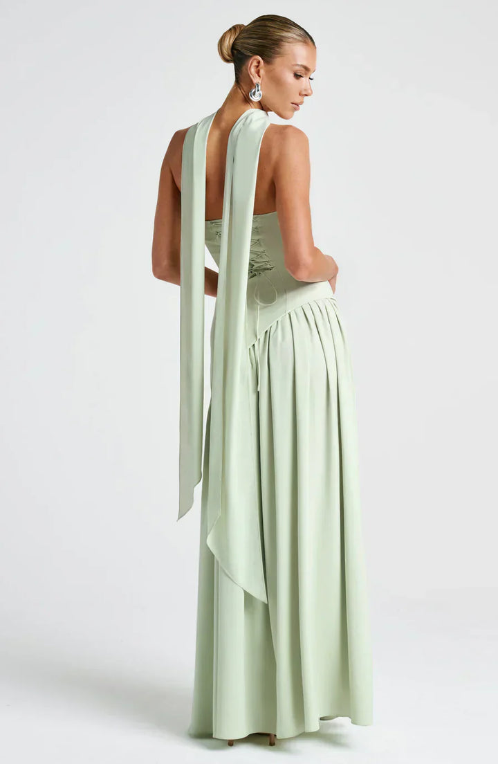 Clara | Women Wedding Guest Asymmetric Maxi Dress