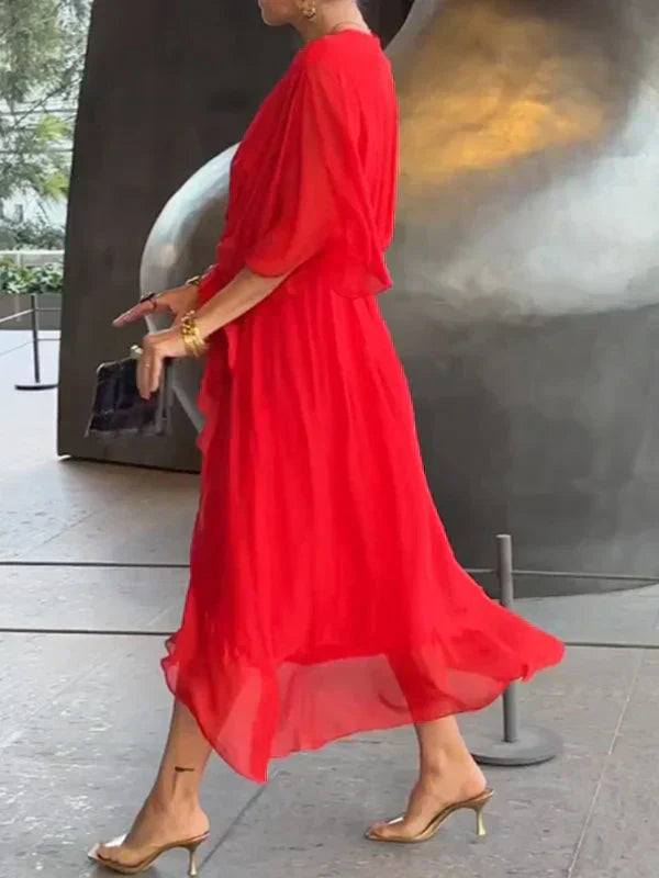 Blair | Women Summer V-Neck Wrap Midi Dress