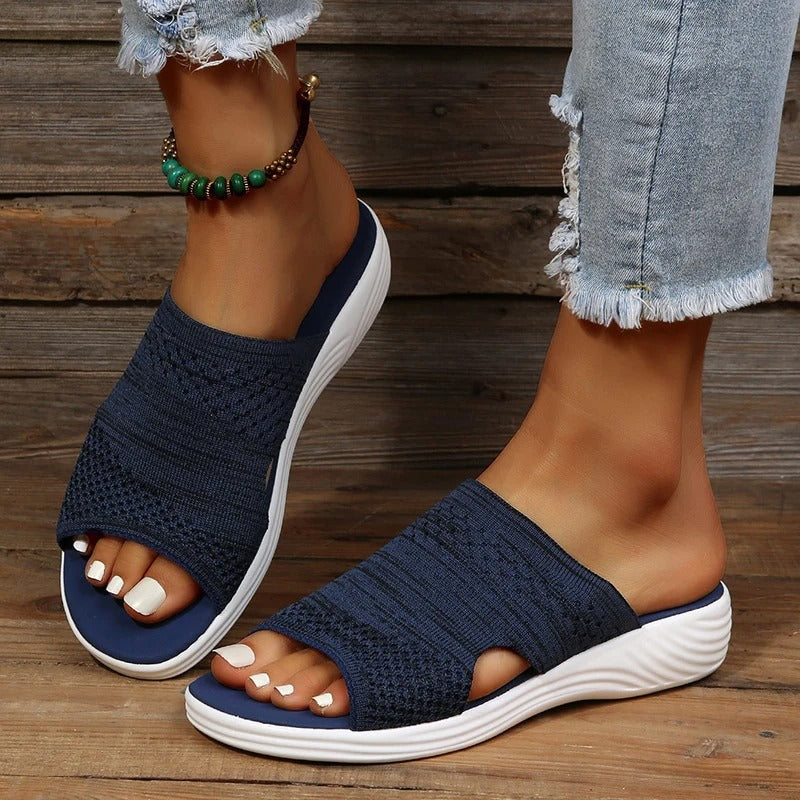 Marie | Womens Orthopedic Slip On Slide Sandals