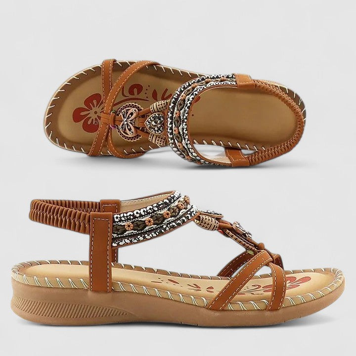 Michelle | Womens Strappy Flat Open Toe Sandals