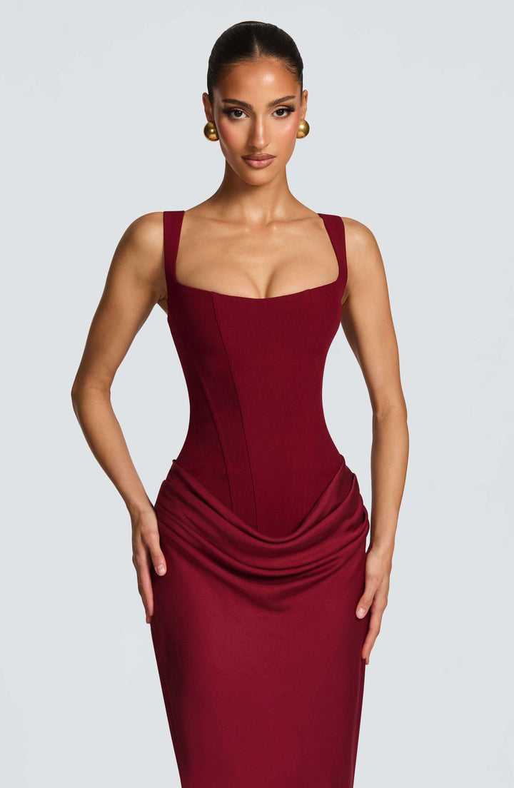 Blair | Women's Sleeveless Bodycon Maxi Wedding Guest Dress