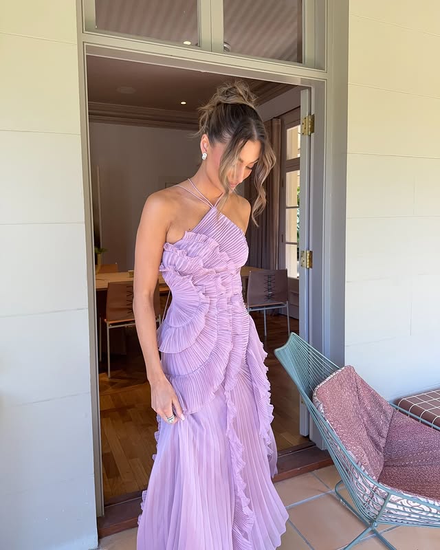 Ava | Women's One Shoulder Maxi Wedding Guest Dress