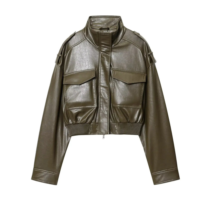 Chloe | Women's Zip Up Biker Style Jacket